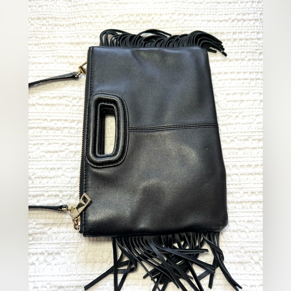 MAJE - M Duo Black Leather Crossbody / Clutch - Picture 6 of 15